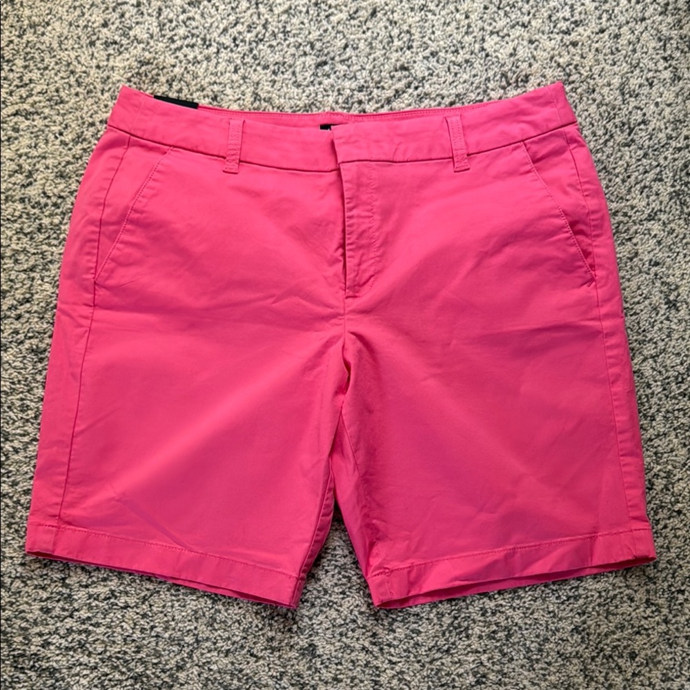 J. Crew Pink Bermuda Shorts Casual Cotton Blend
